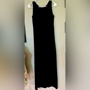 Eddie Bauer casual cotton black dress size small long